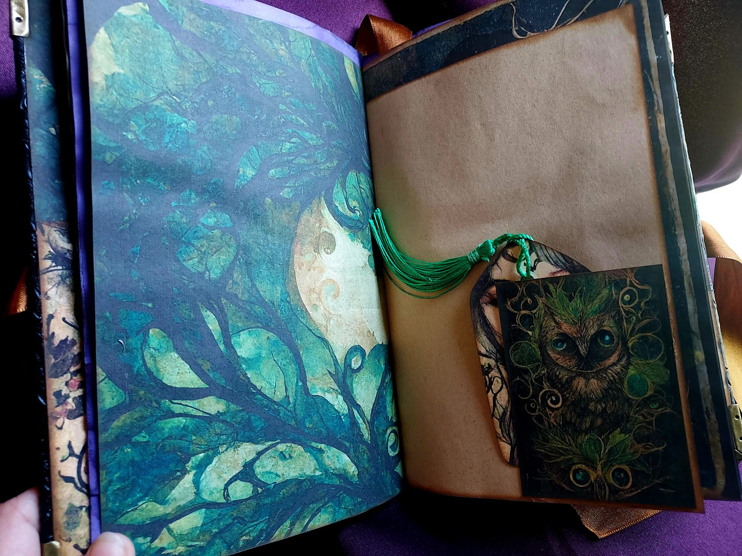 Dark Forest Fairy Junk Journal – Handmade Fantasy Journal, Vintage Woodland Ephemera Notebook, Whimsical Scrapbook, Cottage core Gift