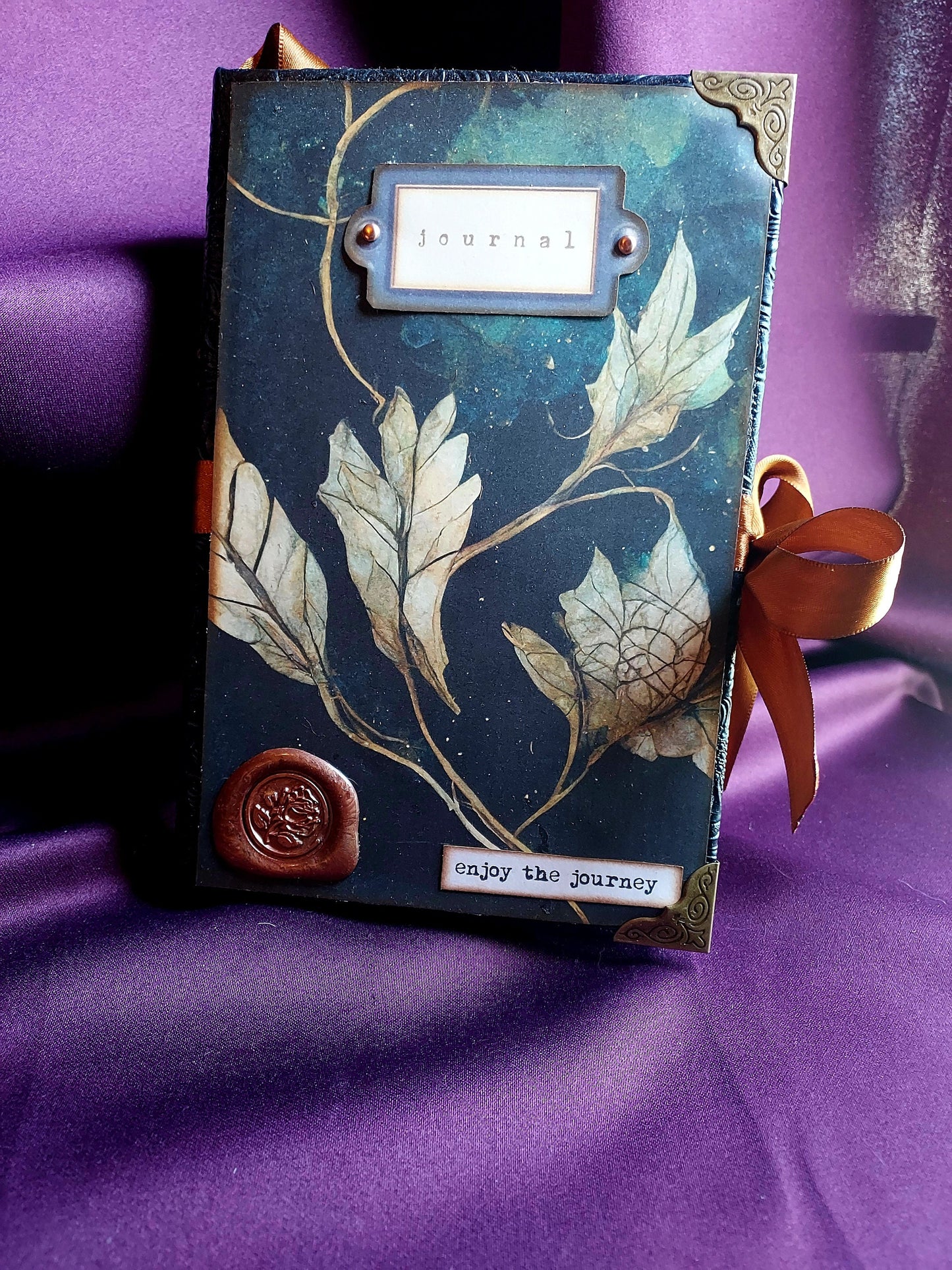 Dark Forest Fairy Junk Journal – Handmade Fantasy Journal, Vintage Woodland Ephemera Notebook, Whimsical Scrapbook, Cottage core Gift