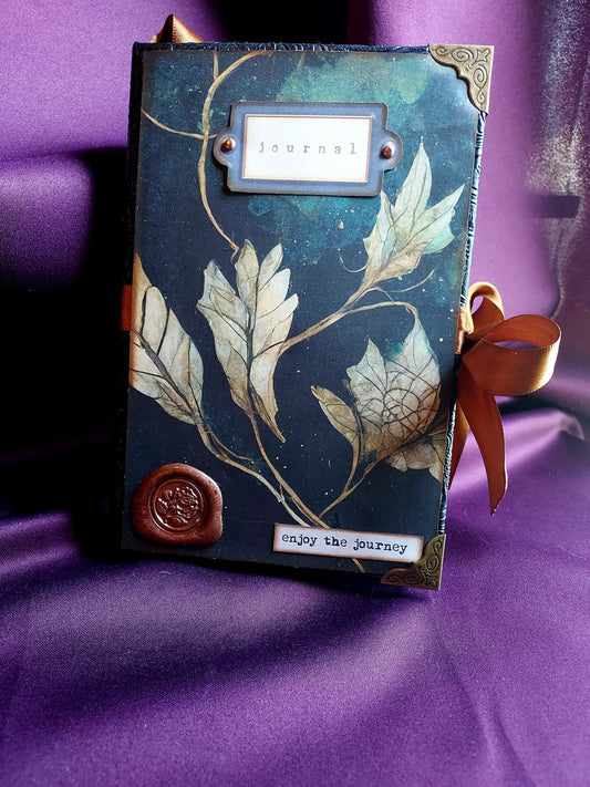 Dark Forest Fairy Junk Journal – Handmade Fantasy Journal, Vintage Woodland Ephemera Notebook, Whimsical Scrapbook, Cottage core Gift