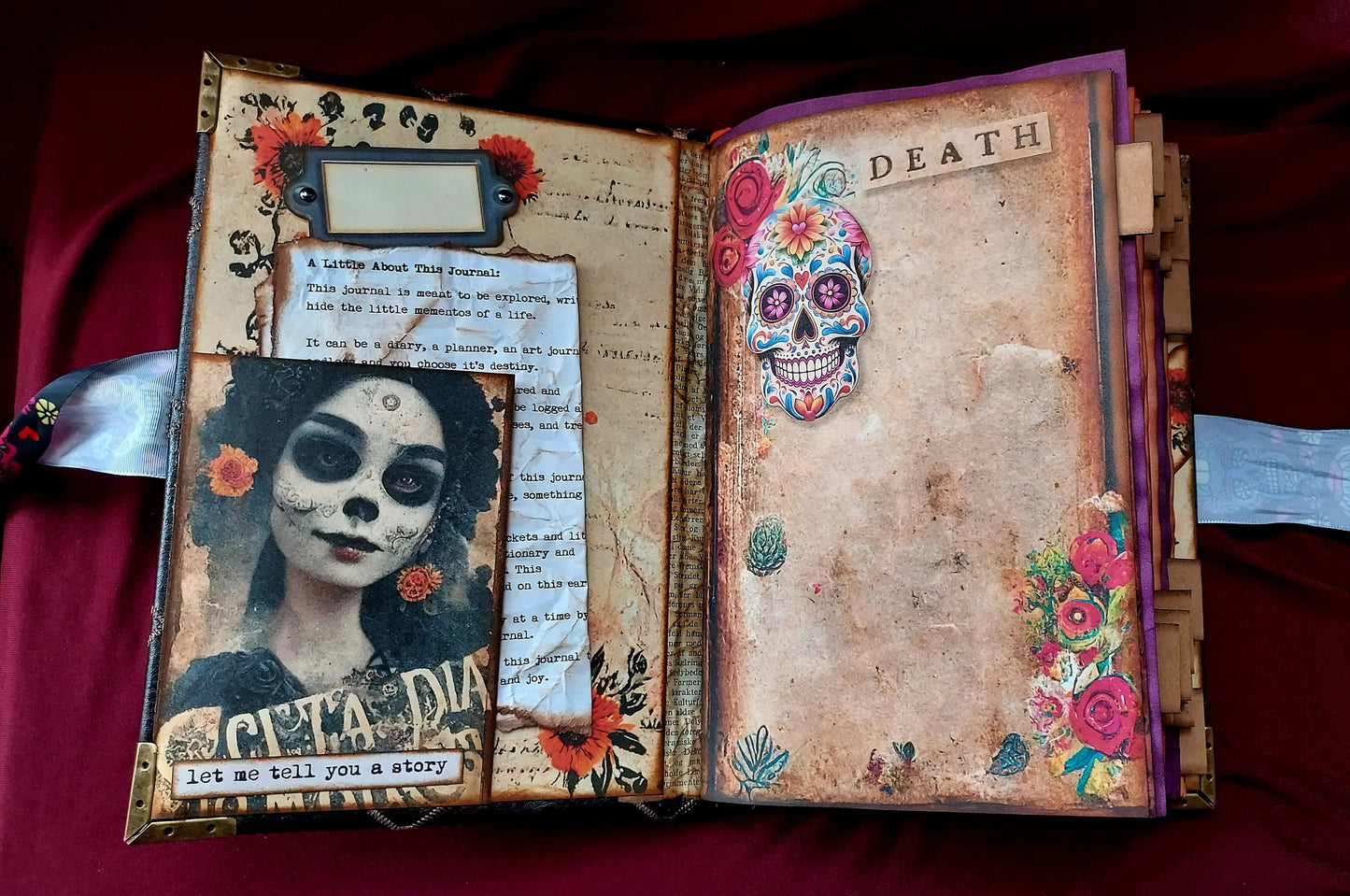 Day of the Dead/ Halloween Themed Junk Journal