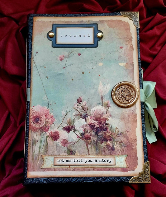 Summer Cabin Junk Journal – Handmade Rustic Cottagecore Notebook, Vintage Camping Ephemera Scrapbook, Nature Journal, Cozy Outdoor Gift