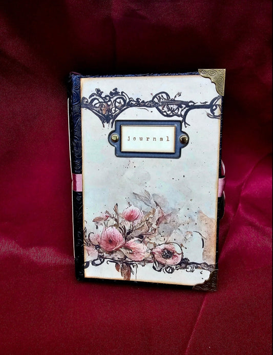 Victorian Goth Junk Journal – Handmade Gothic Vintage Notebook, Dark Romantic Ephemera Scrapbook, Antique Style Grimoire, Witchy Gift